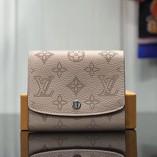 Louis Vuitton Mahina Læder Iris Kompakt Pung Pink M62542