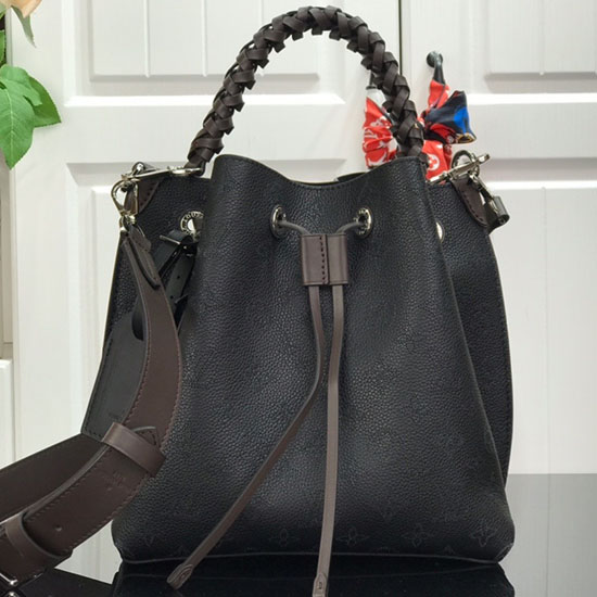 Louis Vuitton Mahina Læder Muria Sort M55801