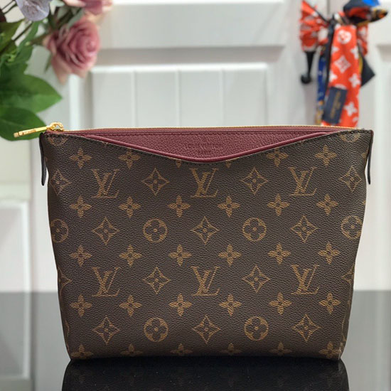 Louis Vuitton Monogram Lærred Pallas Skønhedsetui Bordeaux M64123