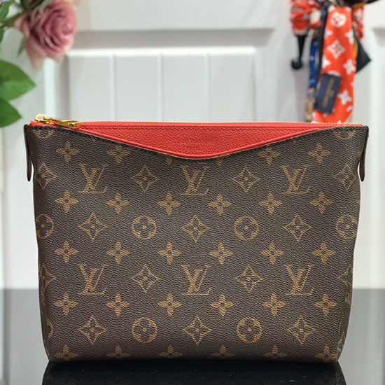 Louis Vuitton Monogram Lærred Pallas Skønhedsetui Rød M64123