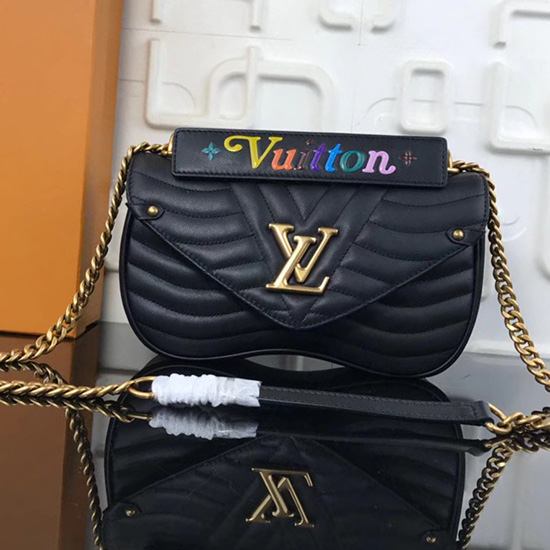 Louis Vuitton New Wave Kædetaske Mm Noir M51498