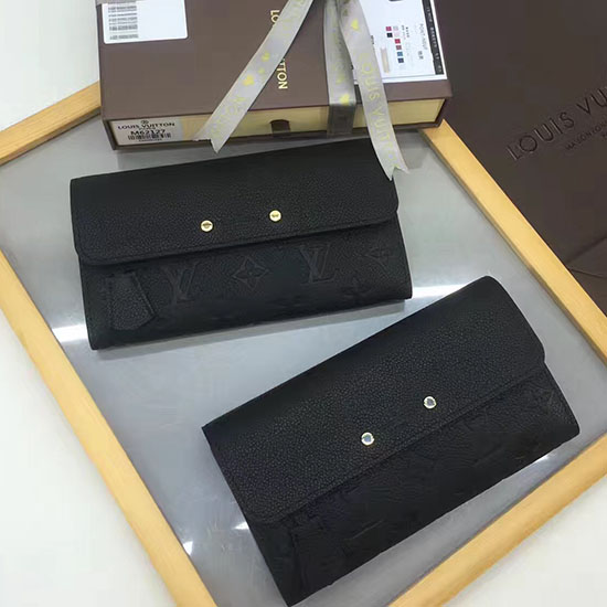 Louis Vuitton Præget Kalveskind Pont-neuf Pung Noir M61833