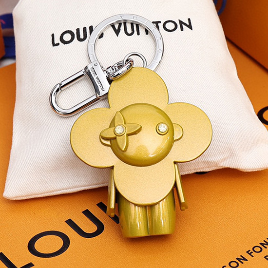 Louis Vuitton Taske Charm Og Nøgleholder Gul M00484