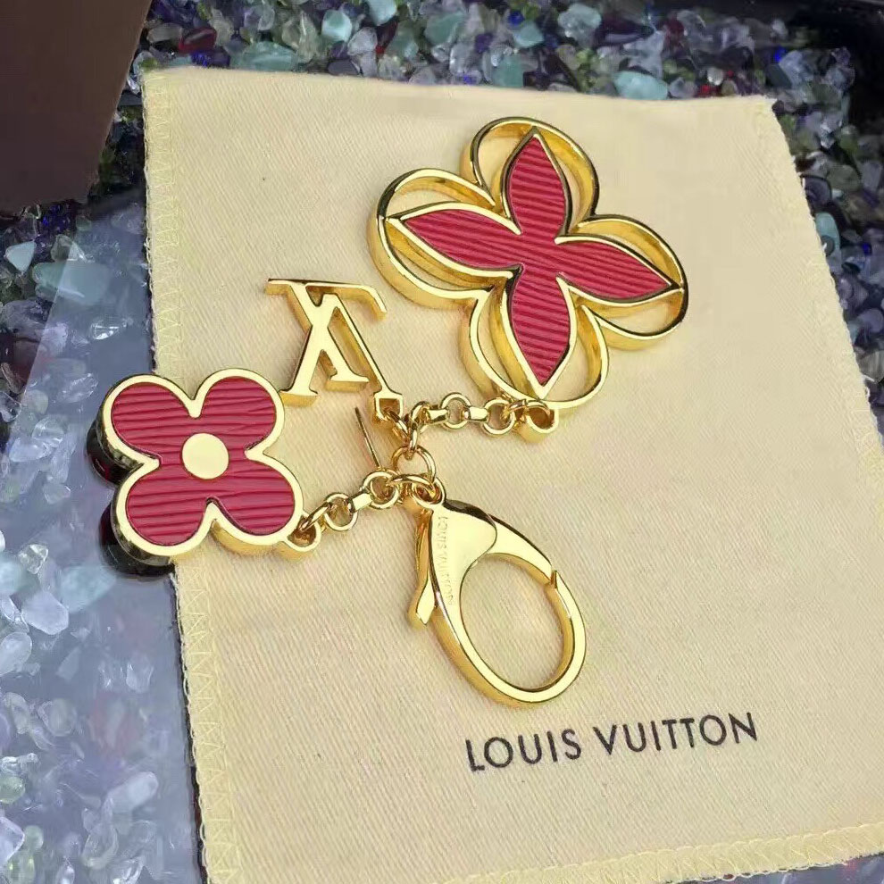 Louis Vuitton Taske Charm Rimi Nøgleholder Rødguld M61013