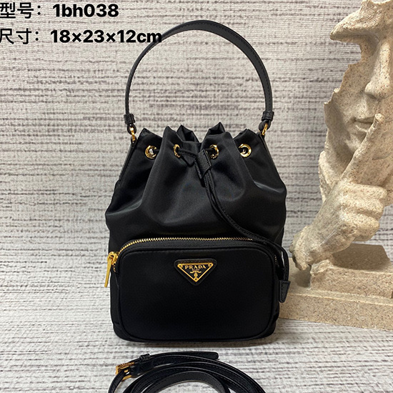 Prada Duet Nylon Skuldertaske 1bh038