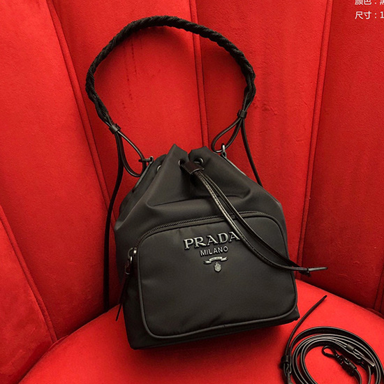 Prada Duet Nylon Skuldertaske 1bh039