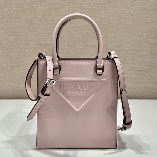 Prada Glat Læder Håndtaske Pink 1ba333