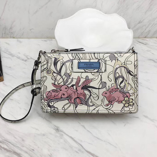 Prada Læder Clutch 1ne006