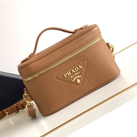 Prada Læder Mini-taske Brun 1bh202