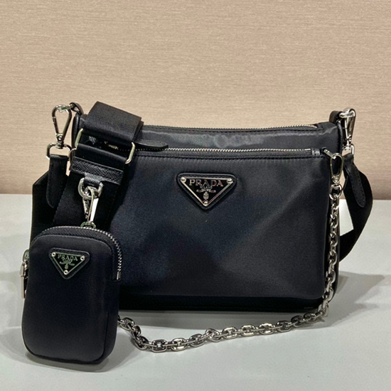 Prada Nylon Skuldertaske 1bh168