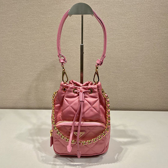 Prada Re-nylon Skuldertaske Pink 1bh038