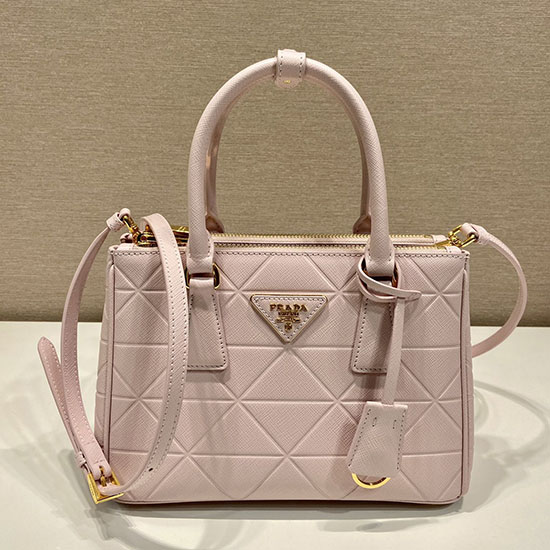 Prada Saffiano Læder Håndtaske Pink 1ba896