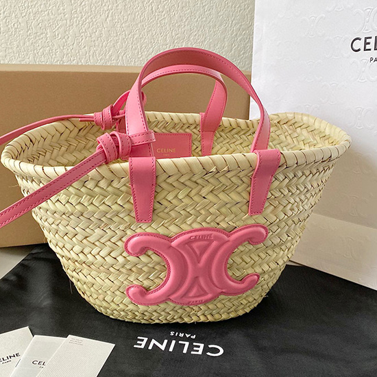 Teen Triomphe Celine Klassisk Panier Pink C35363