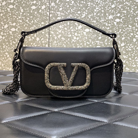 Valentino Garavani Lille Loco Skuldertaske Sort V5031