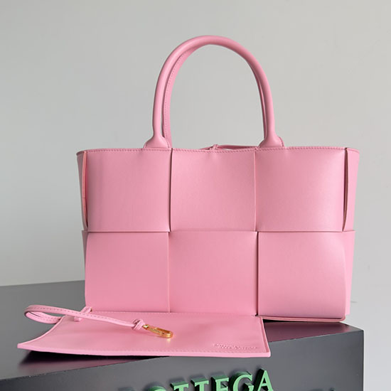 Bottega Veneta Kleine Arco-Einkaufstasche Rosa B652867