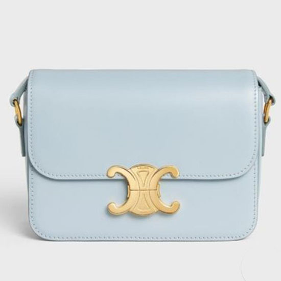 Celine Kleine Triomphe-Tasche Blau Cs35023