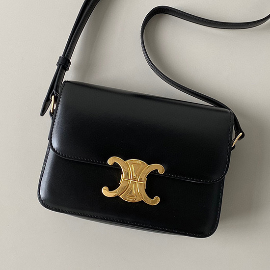 Celine Kleine Triomphe-Tasche Schwarz Cs35023