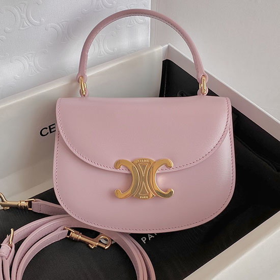 Celine Mini Besace Triomphe Tasche Rosa C35022