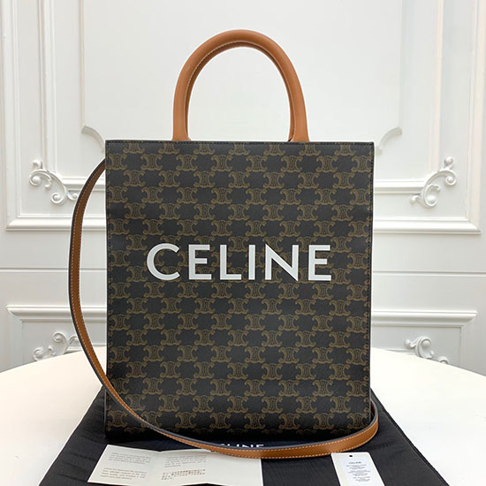 Celine Triomphe Leinwand Kleine Cabas Vertikal C191542