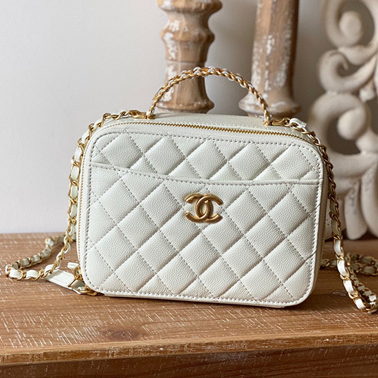 Chanel Kosmetiktasche Weiß Ap3222