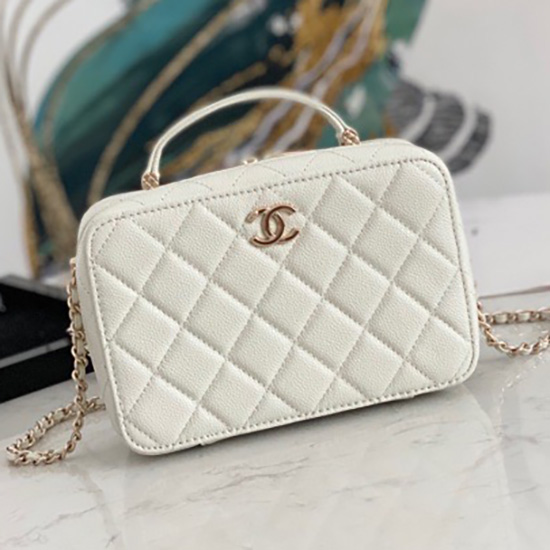 Chanel Kosmetiktasche Weiß As3168