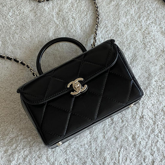 Chanel Mini-Box-Tasche Schwarz AS4469