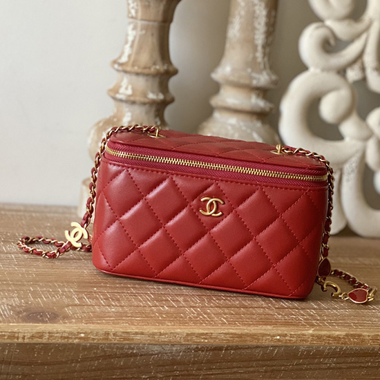 Chanel Mini-Umhängetasche Rot As81226