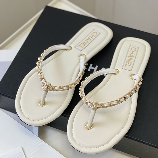 Chanel Sandalen Weiß Sdc062203