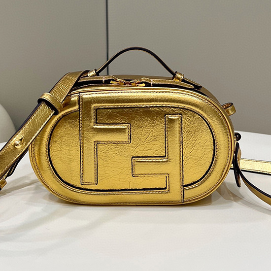 Fendi O’Lock Mini Kameratasche Gold F8558