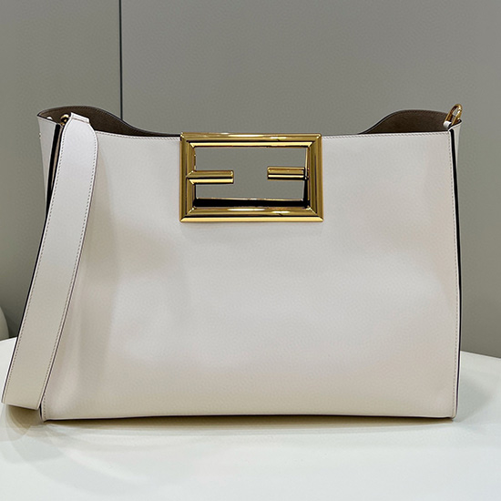 Fendi Way Tragetasche Weiß F8506