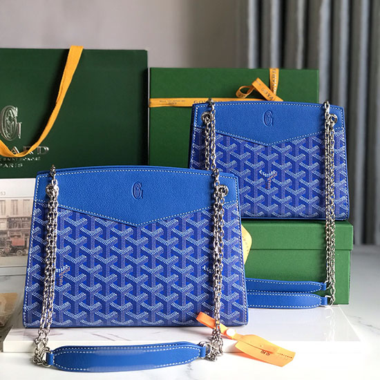 Goyard Rouette Strukturtasche G020234 Blau