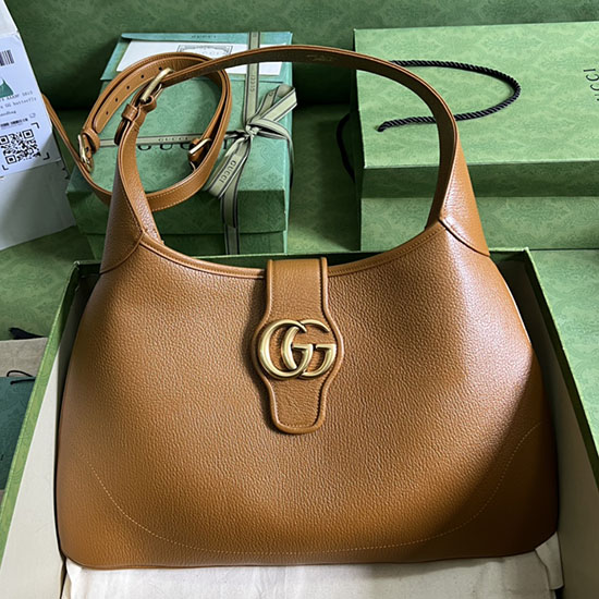 Gucci Aphrodite Mittelgroße Umhängetasche Braun 726274