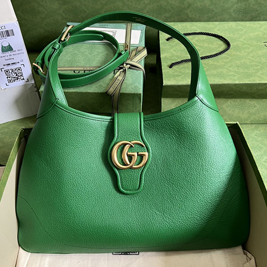 Gucci Aphrodite Mittelgroße Umhängetasche Grün 726274