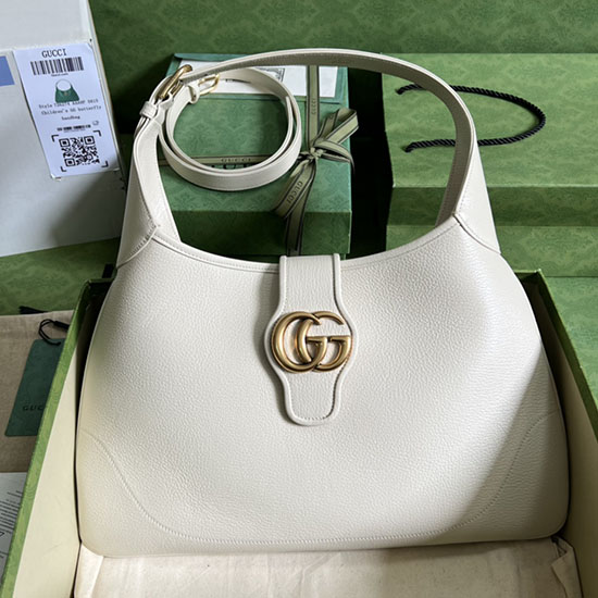 Gucci Aphrodite Mittelgroße Umhängetasche Weiß 726274