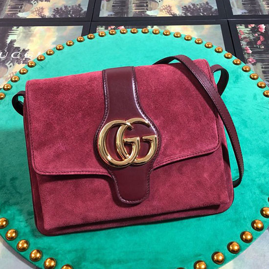 Gucci Arli Mittelgroße Umhängetasche Burgund 550126