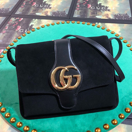 Gucci Arli Mittelgroße Umhängetasche Schwarz 550126