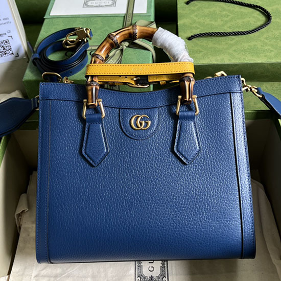 Gucci Diana Kleine Einkaufstasche Blau 702721