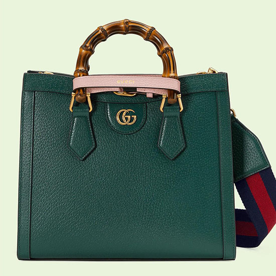 Gucci Diana Kleine Einkaufstasche Grün 702721