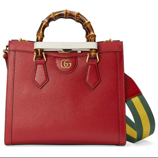 Gucci Diana Kleine Einkaufstasche Rot 702721