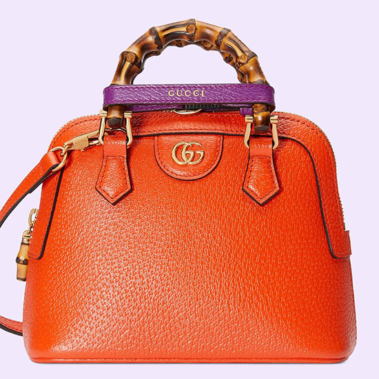 Gucci Diana Mini-Einkaufstasche Orange 715775