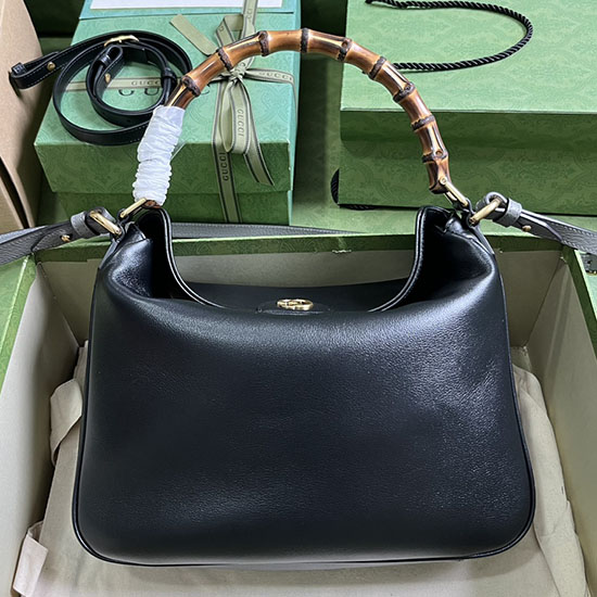 Gucci Diana Mittlere Umhängetasche Schwarz 746124