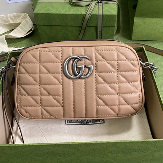 Gucci GG Marmont Kleine Umhängetasche Beige 447632