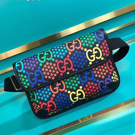 Gucci GG Psychedelic Gürteltasche Schwarz 598113