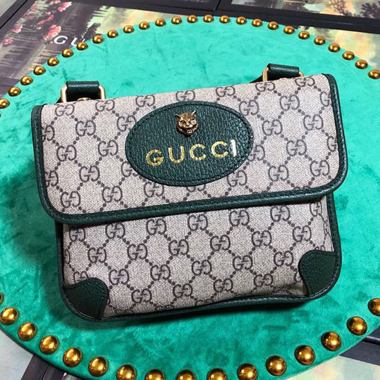 Gucci GG Supreme Umhängetasche Grün 501050