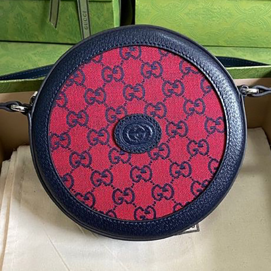 Gucci Gg Mehrfarbige Umhängetasche Rot 658825