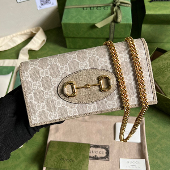 Gucci Horsebit 1955 Geldbörse Mit Kette 621892