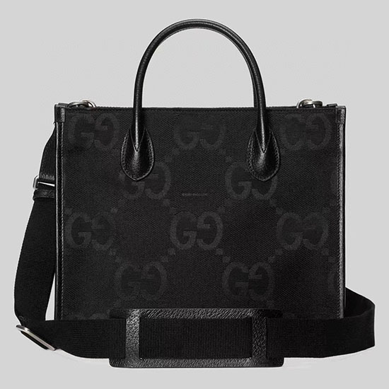 Gucci Jumbo GG Kleine Einkaufstasche Schwarz 703974