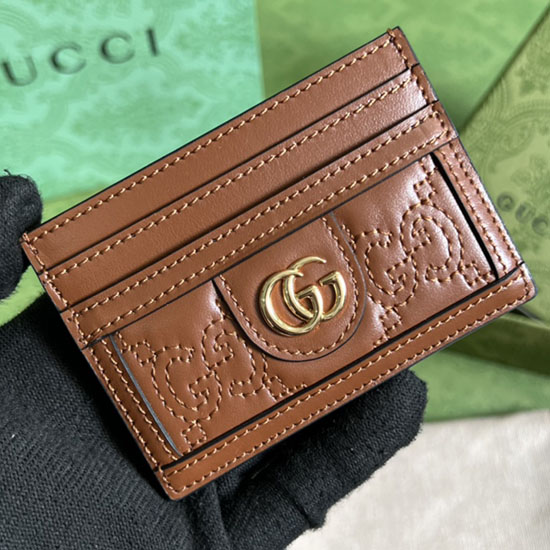 Gucci Kartenetui Braun 523159