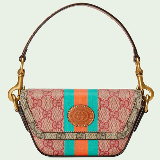 Gucci Mini-Tasche Mit GG-Griff Oben Und Web 723762