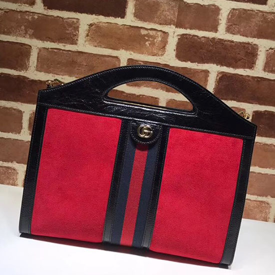 Gucci Ophidia Mittelgroße Tragetasche Mit Griff Oben Rot 512957